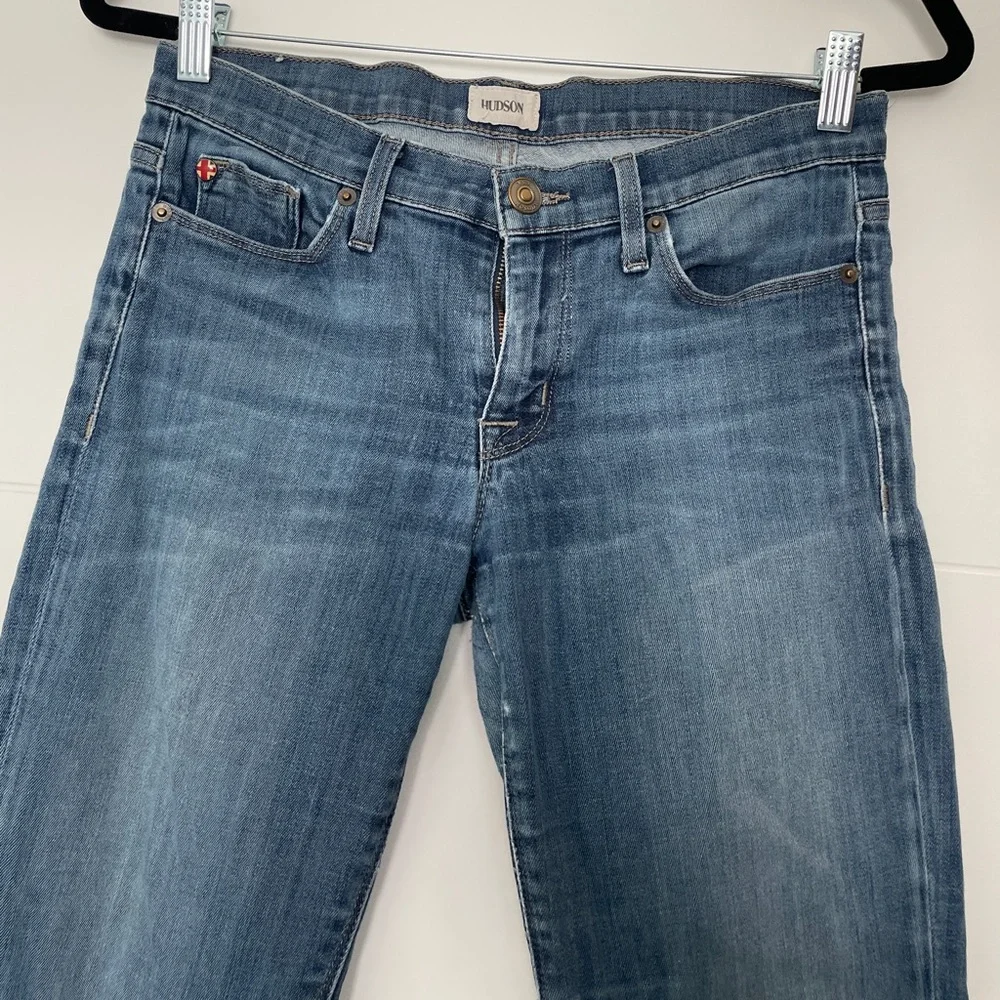 Hudson Jeans Blue Denim Skinny Low Rise Stretch Classic Wash | Size 27 - Picture 9 of 15